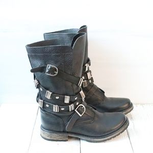Steve Madden Banddit Genuine Leather Wrap Boot